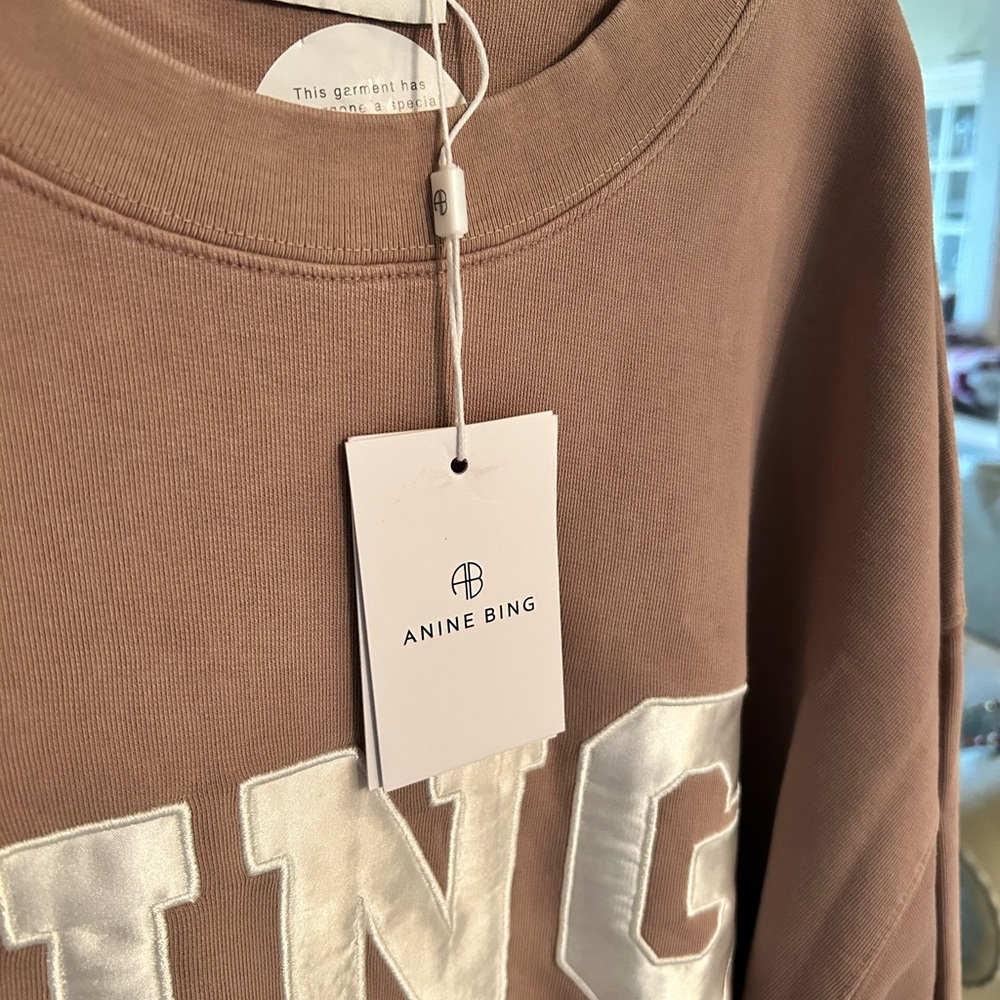 Anine Bing purple (mauve) Tyler sweatshirt NWT